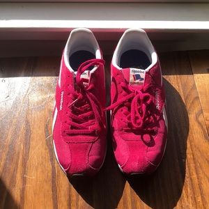Bright Pink Reebok Casual Street Tennis Shoes